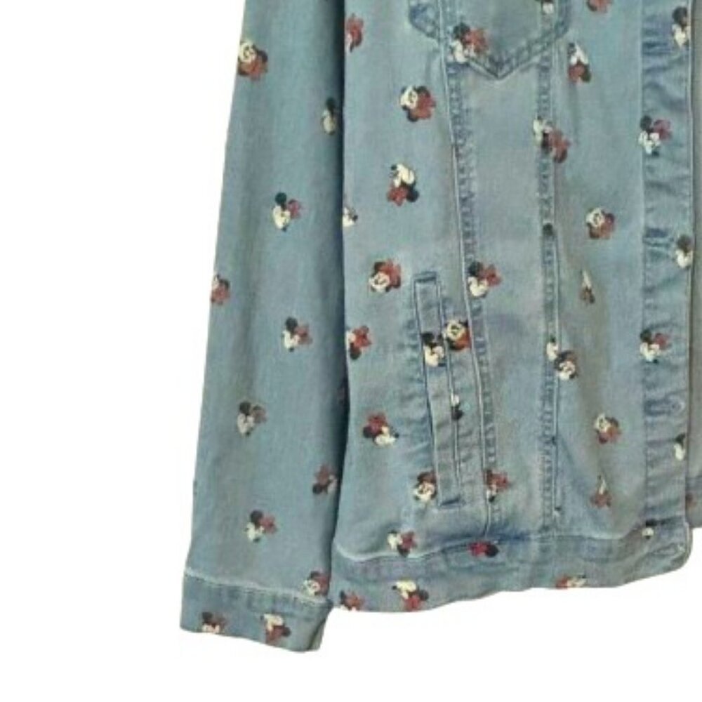 Disney Parks Womans Minnie Mouse Stretch Denim Jean Jacket SZ 2X - Picture 6 of 15